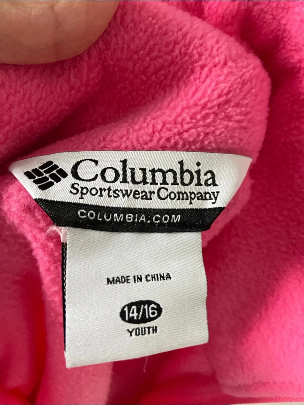 Columbia Bright Pink Women's Full-Zip Fleece Jacket